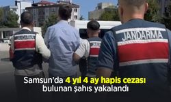 Samsun’da 4 yıl 4 ay hapis cezası bulunan şahıs yakalandı