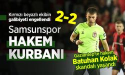 Kırmızı beyazlı ekibin galibiyeti engellendi! Samsunspor HAKEM KURBANI