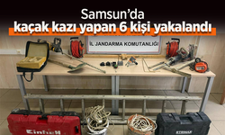Samsun’da kaçak kazı yapan 6 kişi yakalandı
