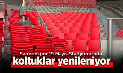 Samsunspor 19 Mayıs Stadyumu’nda koltuklar yenileniyor.