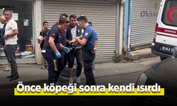 Önce köpeği sonra kendi ısırdı.