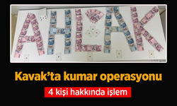 Kavak’ta kumar operasyonu: 4 kişi hakkında işlem.