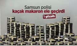 Samsun polisi kaçak makaron ele geçirdi: 1 gözaltı