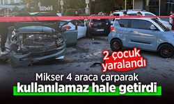Mikser 4 araca çarparak kullanılamaz hale getirdi.