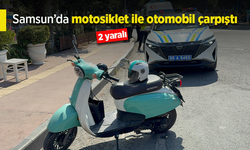 Samsun’da motosiklet ile otomobil çarpıştı: 2 yaralı