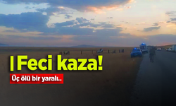 Feci kaza: Üç ölü bir yaralı