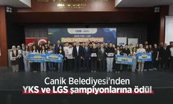 Canik Belediyesi'nden YKS ve LGS şampiyonlarına ödül