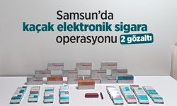 Samsun’da kaçak elektronik sigara operasyonu: 2 gözaltı