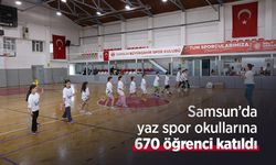 Samsun’da yaz spor okullarına 670 öğrenci katıldı