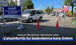 Samsun Büyükşehir Belediye'sinden Çarşamba'da su baskınlarına karşı önlem.
