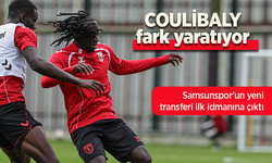 Samsunspor'un yeni transferi ilk idmanına çıktı.