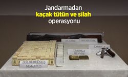 Jandarmadan kaçak tütün ve silah operasyonu