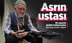 Asrın ustası: 96 yaşında gözlük kullanmadan şemsiye tamir ediyor