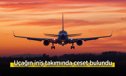 Uçağın iniş takımında ceset bulundu.