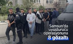 Samsun’da uyuşturucu operasyonuna 8 gözaltı