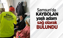 Samsun'da kaybolan yaşlı adam sağ olarak bulundu