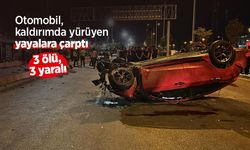 Otomobil, kaldırımda yürüyen yayalara çarptı: 3 ölü, 3 yaralı
