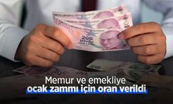 Memur ve emekliye ocak zammı için oran verildi
