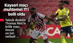 Samsunspor'un Kayserispor maçı 11'i açıklandı, Kadroda kimler var?