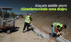 Alaçam sedde çevre düzenlemesinde sona doğru