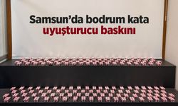 Samsun’da bodrum kata uyuşturucu baskını