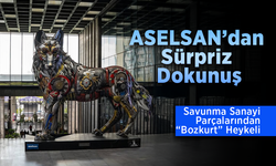 ASELSAN’dan Sürpriz Dokunuş: Savunma Sanayi Parçalarından “Bozkurt” Heykeli
