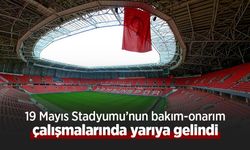 19 Mayıs Stadyumu'nun bakım-onarım çalışmalarında yarıya gelindi