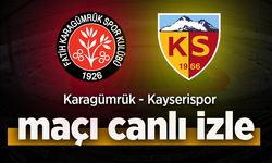 Karagümrük - Kayserispor canlı izle