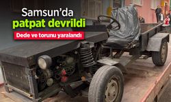Samsun’da patpat devrildi: Dede ve torunu yaralandı