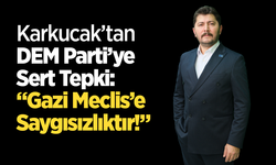 Karkucak’tan DEM Parti’ye Sert Tepki: “Gazi Meclis’e Saygısızlıktır!”