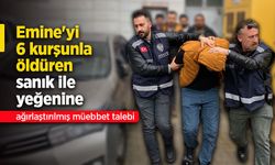 Emine'yi 6 kurşunla öldüren sanık ile yeğenine ağırlaştırılmış müebbet talebi.