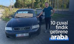 10 çuval fındık getirene araba