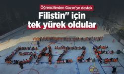 Öğrencilerden Gazze’ye destek: "Filistin" için tek yürek oldular