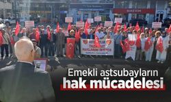 Emekli astsubayların hak mücadelesi