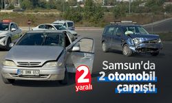Samsun'da 2 otomobil çarpıştı: 2 yaralı