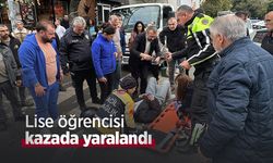 Lise öğrencisi kazada yaralandı