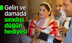 Gelin ve damada sıradışı düğün hediyesi.