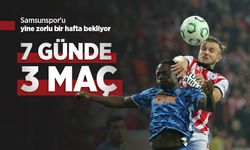 Samsunspor'u yine zorlu bir hafta bekliyor, 7 GÜNDE 3 MAÇ