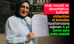 Islak mendil ve dezenfektan kullandı, ehliyetine el konuldu.