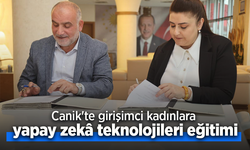 Canik'te girişimci kadınlara yapay zekâ teknolojileri eğitimi.