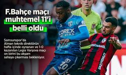 Fenerbahçe maçı muhtemel 11'i belli oldu.