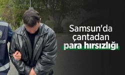 Samsun'da çantadan para hırsızlığı