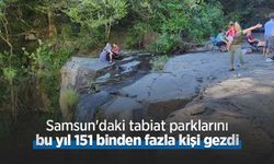 Samsun'daki tabiat parklarını bu yıl 151 binden fazla kişi gezdi