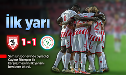 Samsun'da ilk yarı berabere