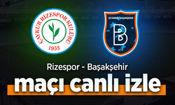 Rizespor - Başakşehir canlı izle