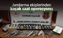 Jandarma ekiplerinden kaçak saat operasyonu