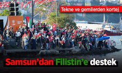 Samsun’dan Filistin’e destek: Tekne ve gemilerden kortej
