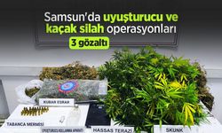Samsun'da uyuşturucu ve kaçak silah operasyonları: 3 gözaltı