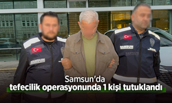 Samsun'da tefecilik operasyonunda 1 kişi tutuklandı.