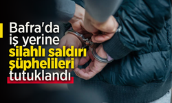 Bafra'da iş yerine silahlı saldırı şüphelileri tutuklandı.